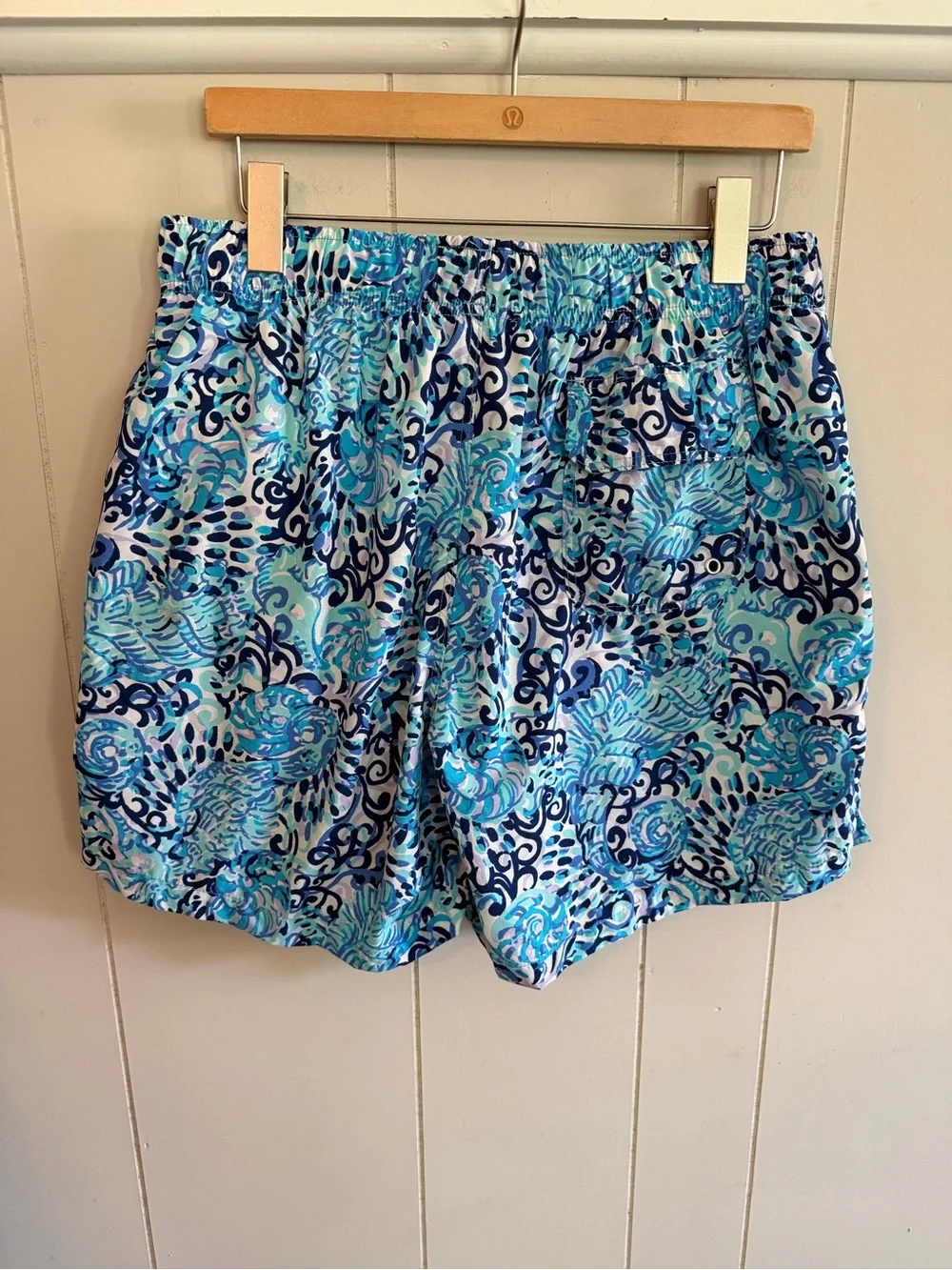 Lilly Pulitzer Men’s Capri Trunk Mesh Lined Size Large Blue & White